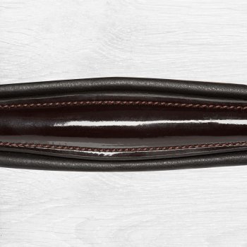 Kieffer Trensenzaum Comfort Paris weiße Swarovski-Steine Hannoveranisch Nasenband mit schwarzem Lack - schwarz unterlegt Chrom Vollblut