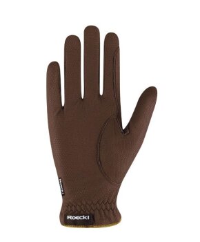 Roeckl Reithandschuhe LONA RoeckGrip - mokka/gold 8,5