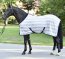 Busse Transport-Fliegendecke STRIPE silber (navy) 125cm