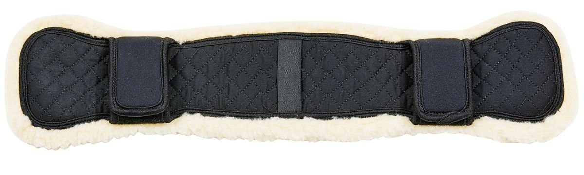 Busse Sattelgurtschoner ART-FUR, schwarz-natur, S (50-60)