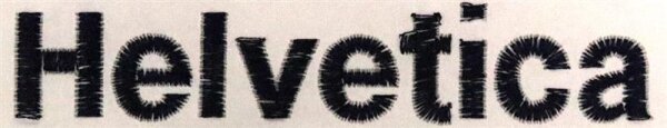 Stickservice Hundedecke bis zu 10 Buchstaben Helvetica schwarz schräg rechts