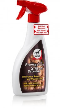 Leovet Power Striegel Walnuss für dunkle Pferde 550ml