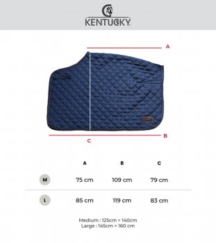 Kentucky Horsewear Ausreitdecke QUADRAT ALL WEATHER 160g marineblau