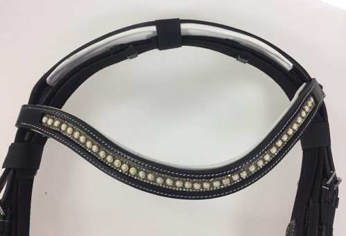 Manski Trense White Pearl schwarz/weiß unterlegt
