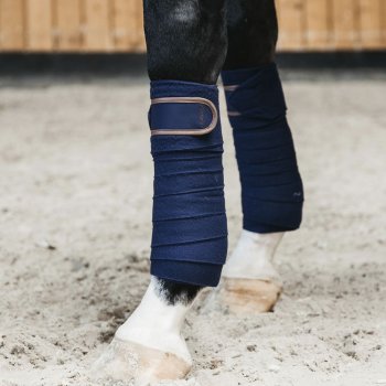 Kentucky Horsewear Fleecebandagen marineblau