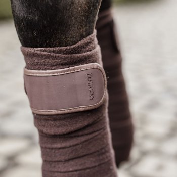 Kentucky Horsewear Fleecebandagen braun