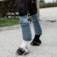 Kentucky Horsewear Fleecebandagen SAMT hellblau