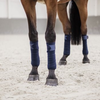 Kentucky Horsewear Fleecebandagen GLITTER marineblau