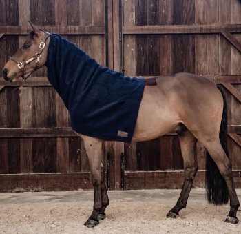 Kentucky Horsewear Heavy Fleece Horse Scarf navy, Full