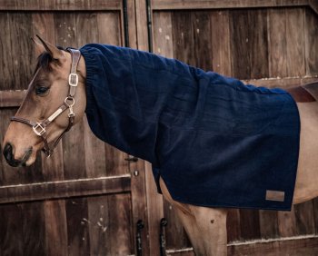 Kentucky Horsewear Heavy Fleece Horse Scarf navy, Full