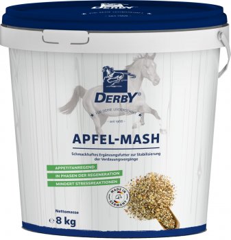 Derby Pferde-Ergänzungsfuttermittel APFEL MASH 8kg Eimer