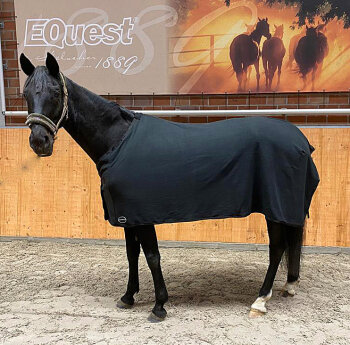 Manski Abschwitzdecke Fleece uni schwarz