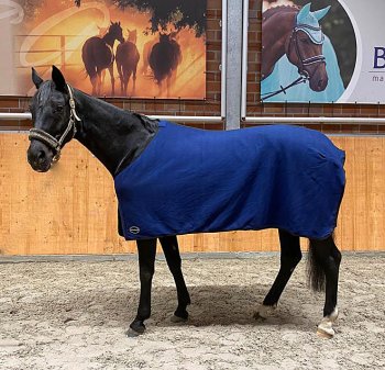 Manski Abschwitzdecke Fleece uni dunkelblau
