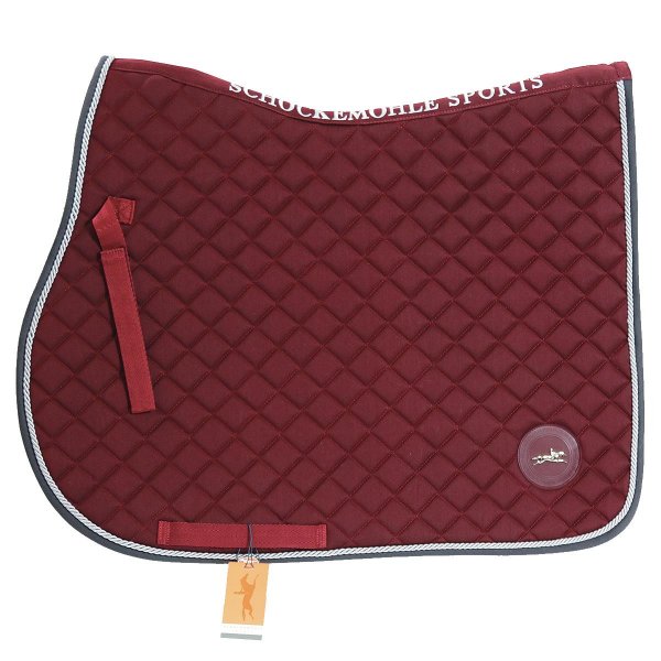 Schockemöhle Schabracke Trainer Pad II, burgundy-graphite