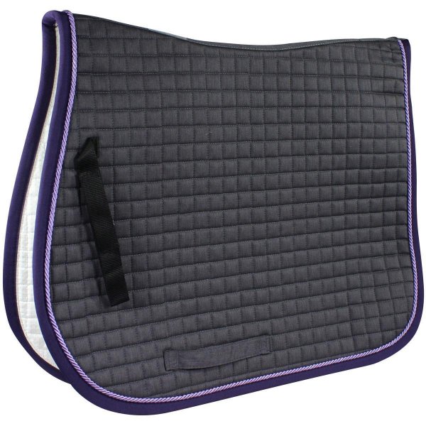 Esperado Schabracke 2x2 mit Kordel, anthracite mel/flieder/aubergine