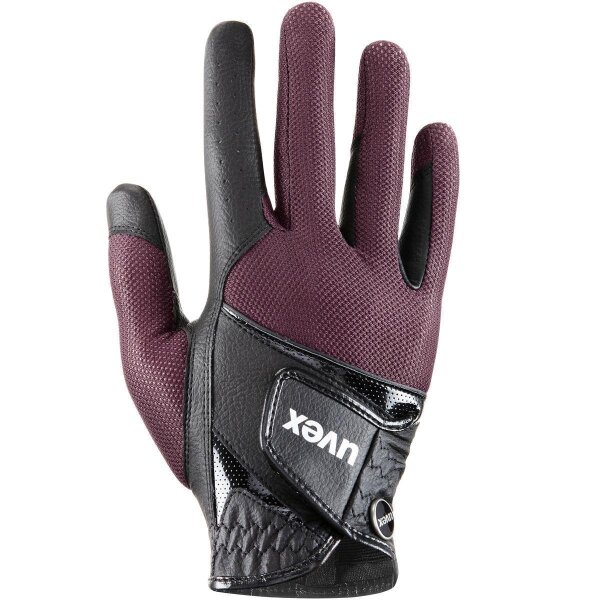 uvex Reithandschuhe sumair, black-burgundy