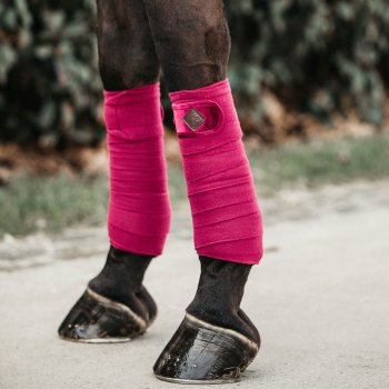 Kentucky Horsewear Fleecebandagen SAMT fuchsia