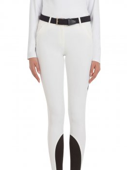 Equiline Damen Reithose CHELLEC Kniegrip - white