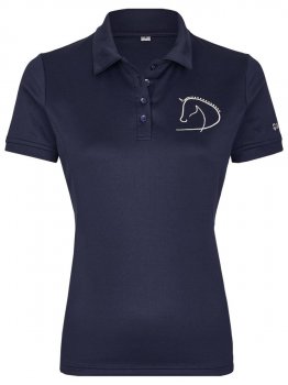 Busse Damen Polo-Shirt CREW, navy