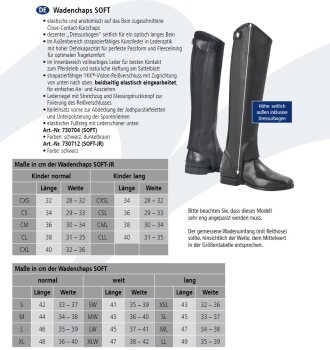 Busse Wadenchaps SOFT, schwarz MW