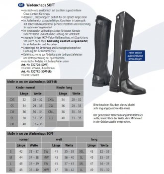 Busse Wadenchaps SOFT, schwarz LL