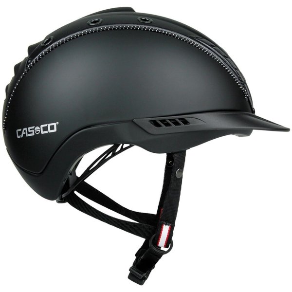 Casco Reithelm MISTRALL-2 EDITION schwarz/schwarz-struktur