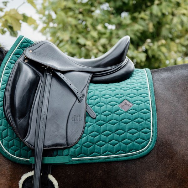 Kentucky Horsewear Schabracke VELVET dunkelgrün