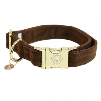 Kentucky Dogwear Hundehalsband CORDUROY braun