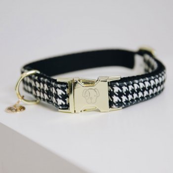 Kentucky Dogwear Hundehalsband PIED-DE-POULE schwarz