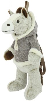 equi-kids by equithème Kinder Rucksack PFERD beige meliert