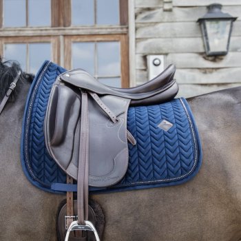 Kentucky Horsewear Schabracke VELVET PEARLS marineblau