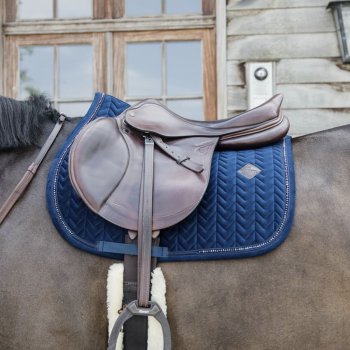 Kentucky Horsewear Schabracke VELVET PEARLS marineblau