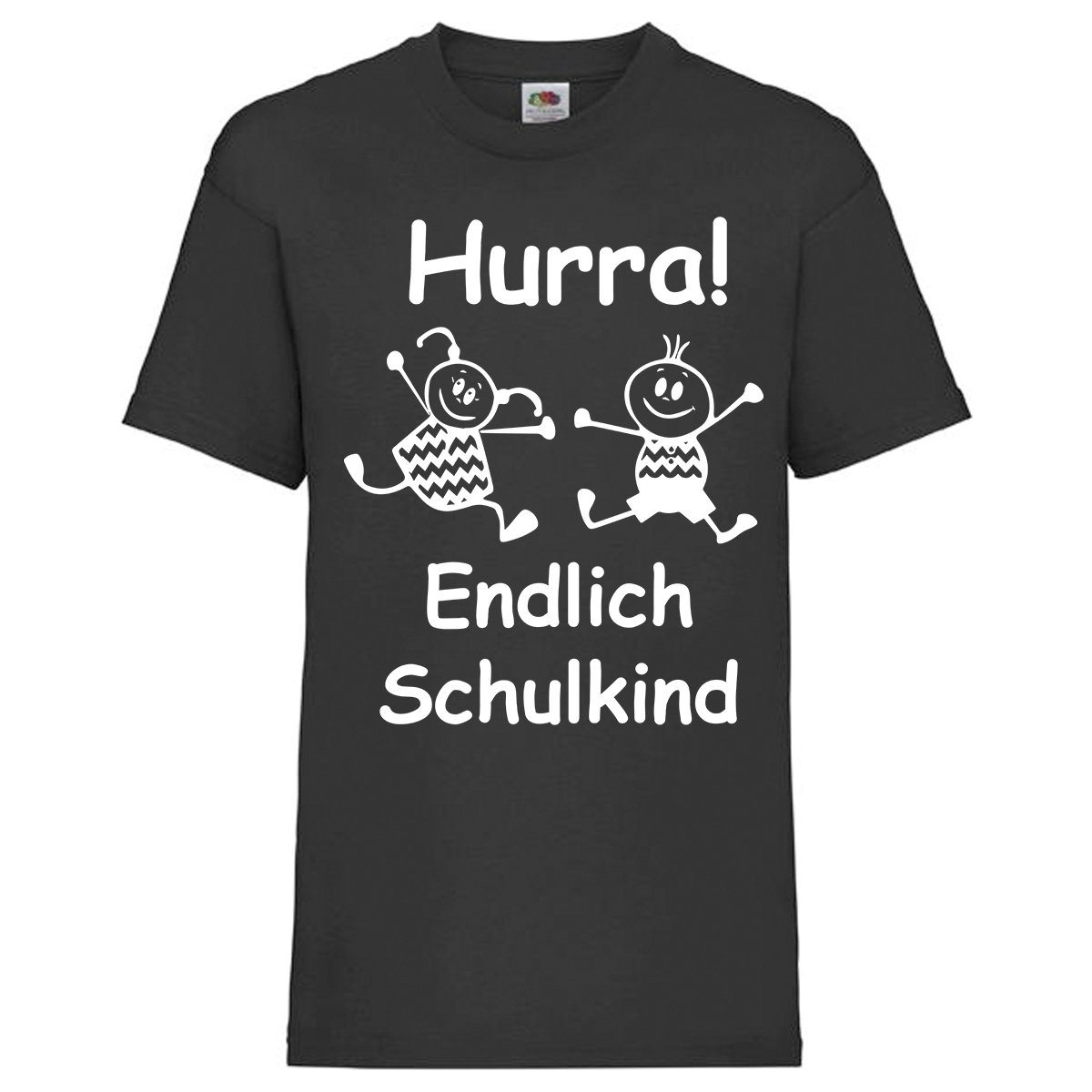 Kinder - Shirt Motiv \Hurra - Endlich Schulkind\