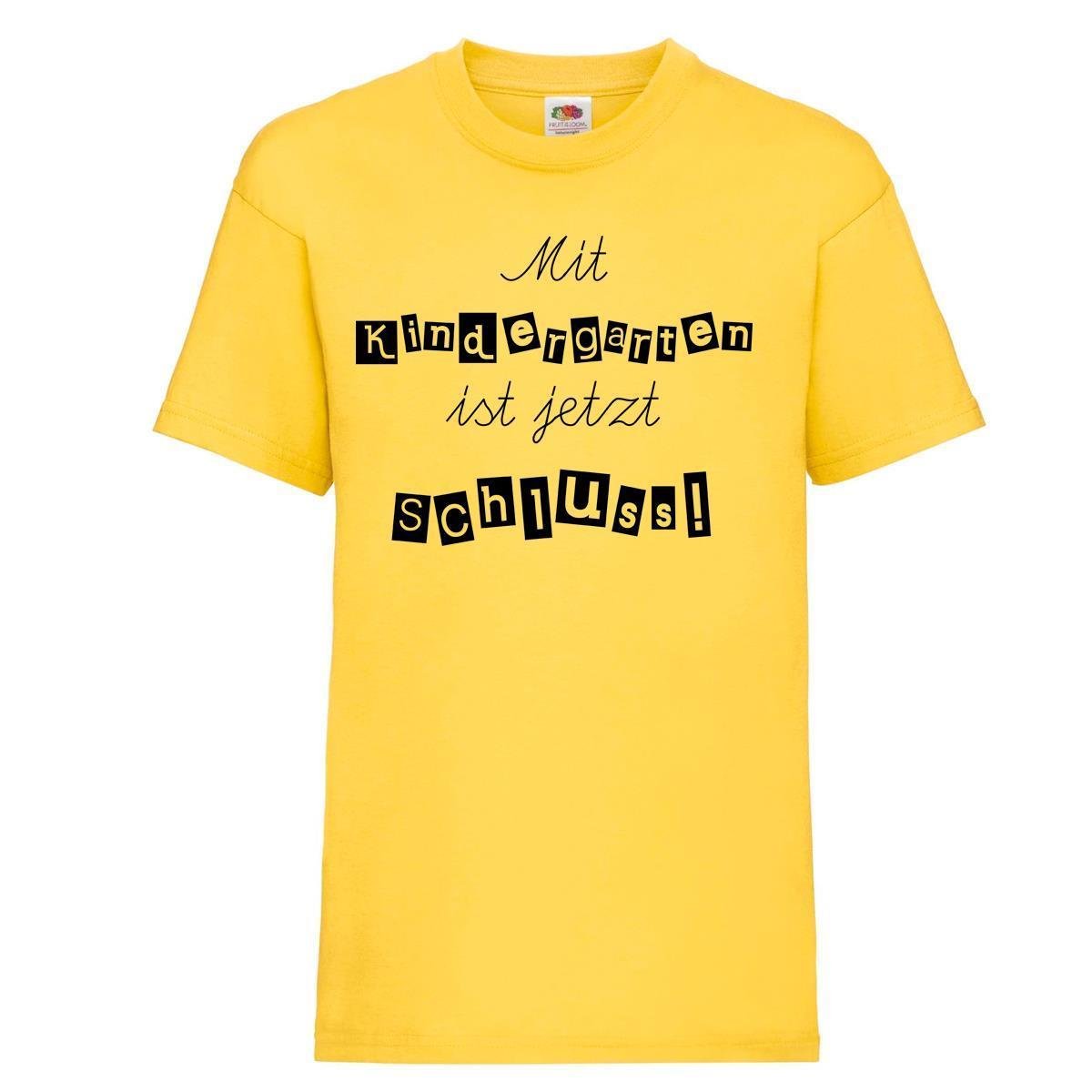 Kinder - Shirt Motiv \Mit Kindergarten ist jetzt Schluss!\