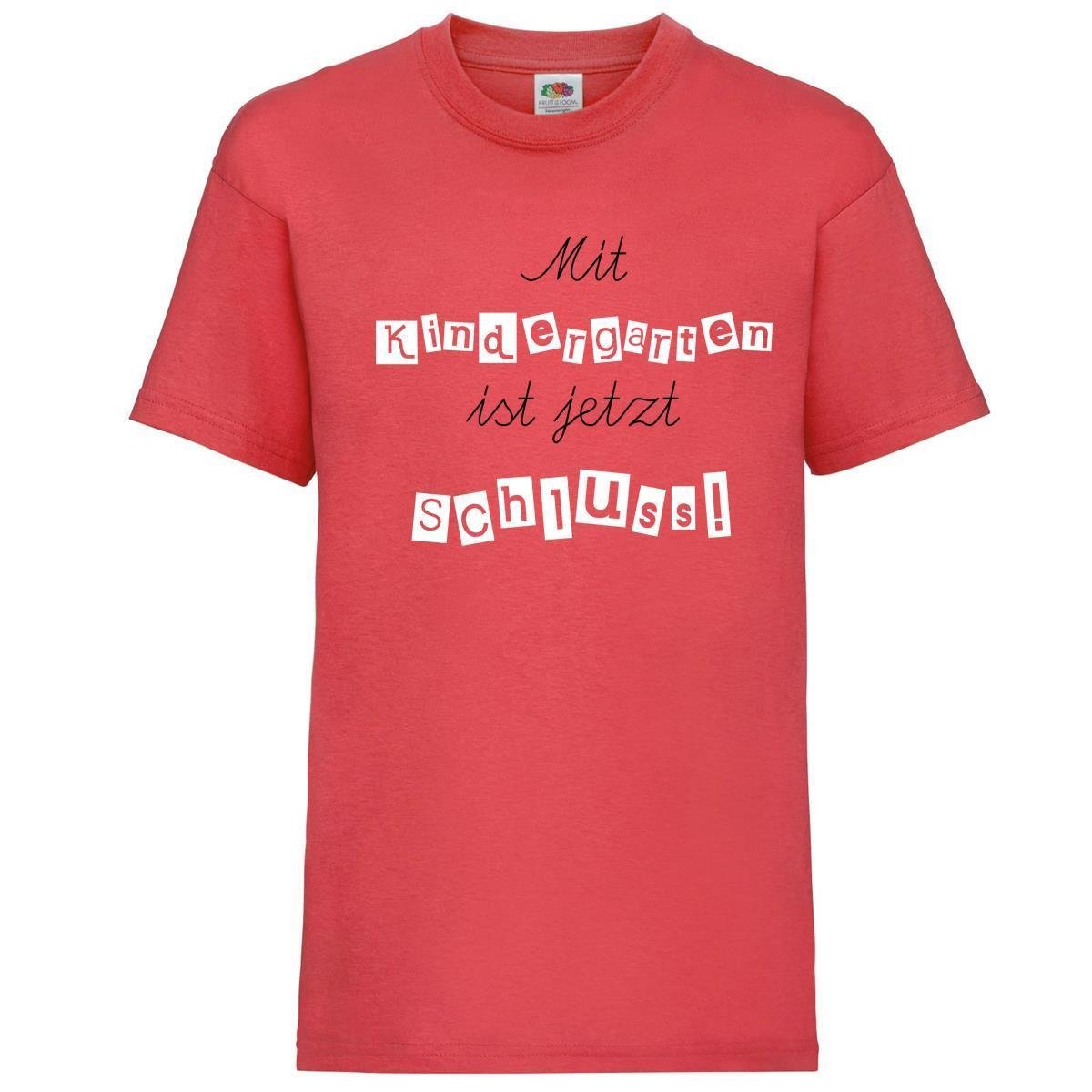 Kinder - Shirt Motiv \Mit Kindergarten ist jetzt Schluss!\