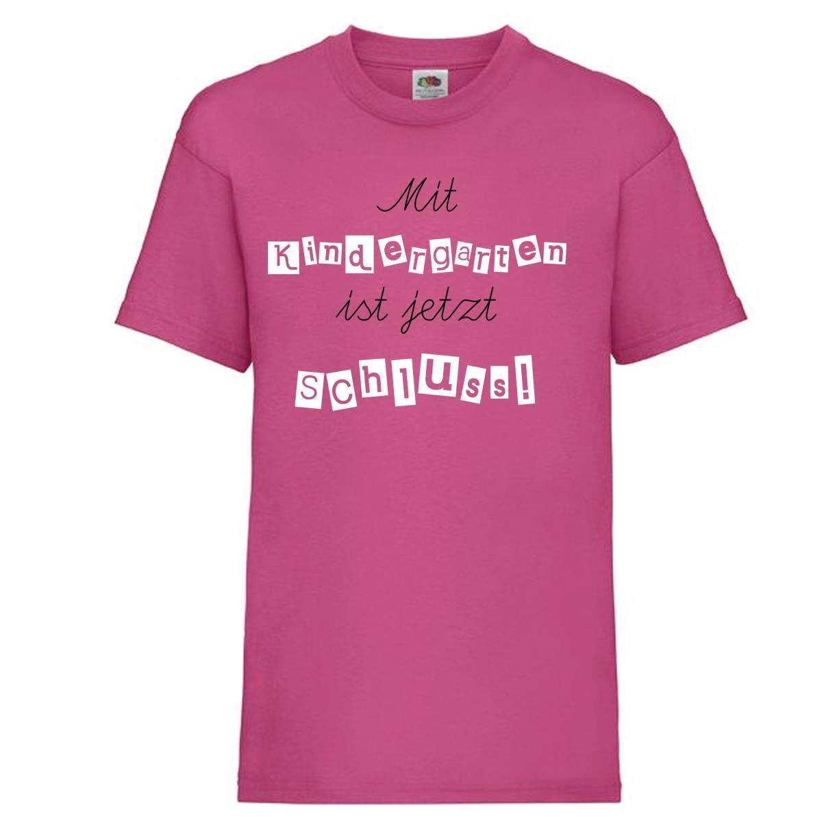 Kinder - Shirt Motiv \Mit Kindergarten ist jetzt Schluss!\