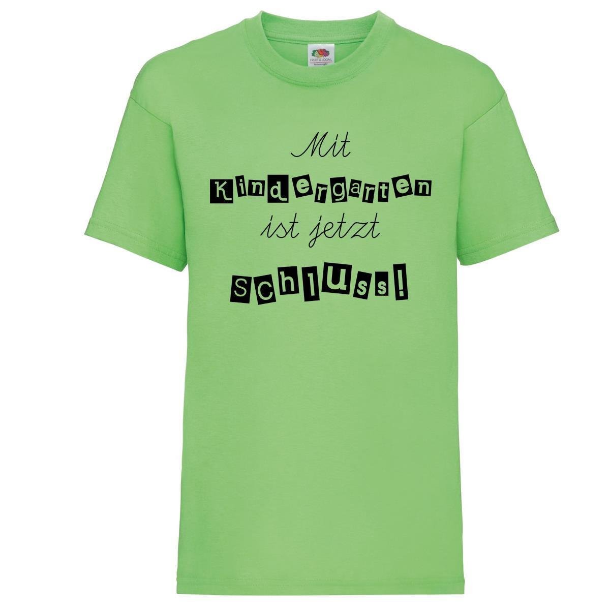 Kinder - Shirt Motiv \Mit Kindergarten ist jetzt Schluss!\