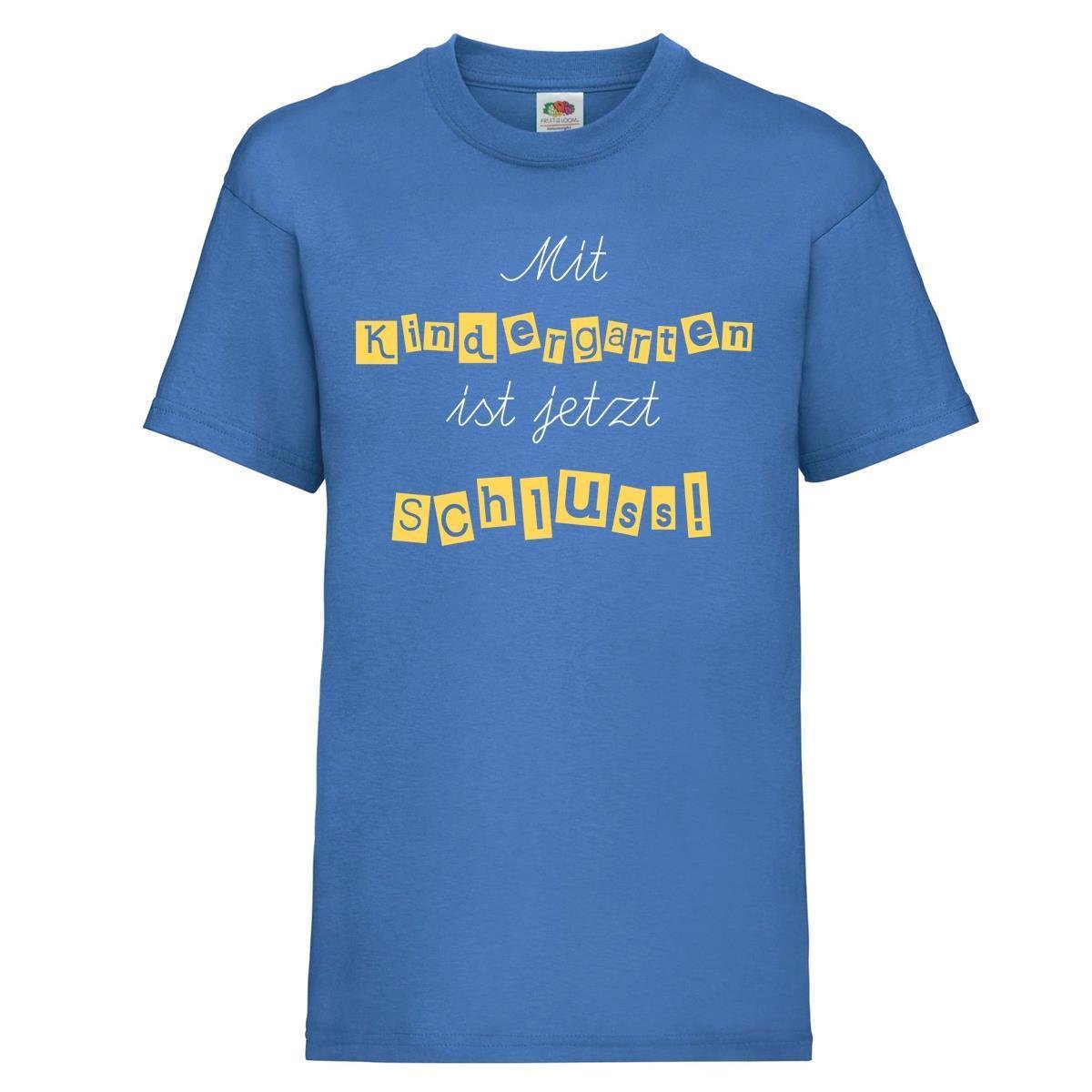 Kinder - Shirt Motiv \Mit Kindergarten ist jetzt Schluss!\