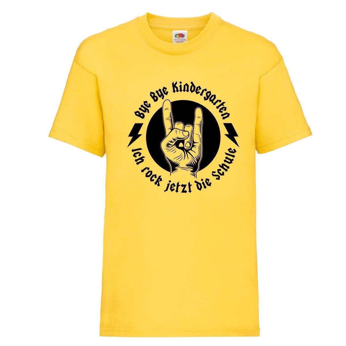 Kinder - Shirt Motiv \Ich rock jetzt die Schule\