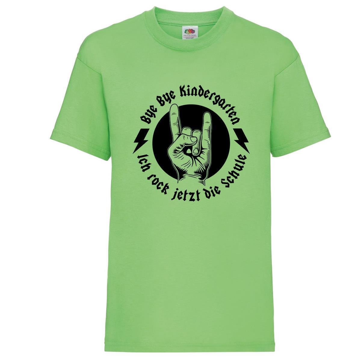 Kinder - Shirt Motiv \Ich rock jetzt die Schule\