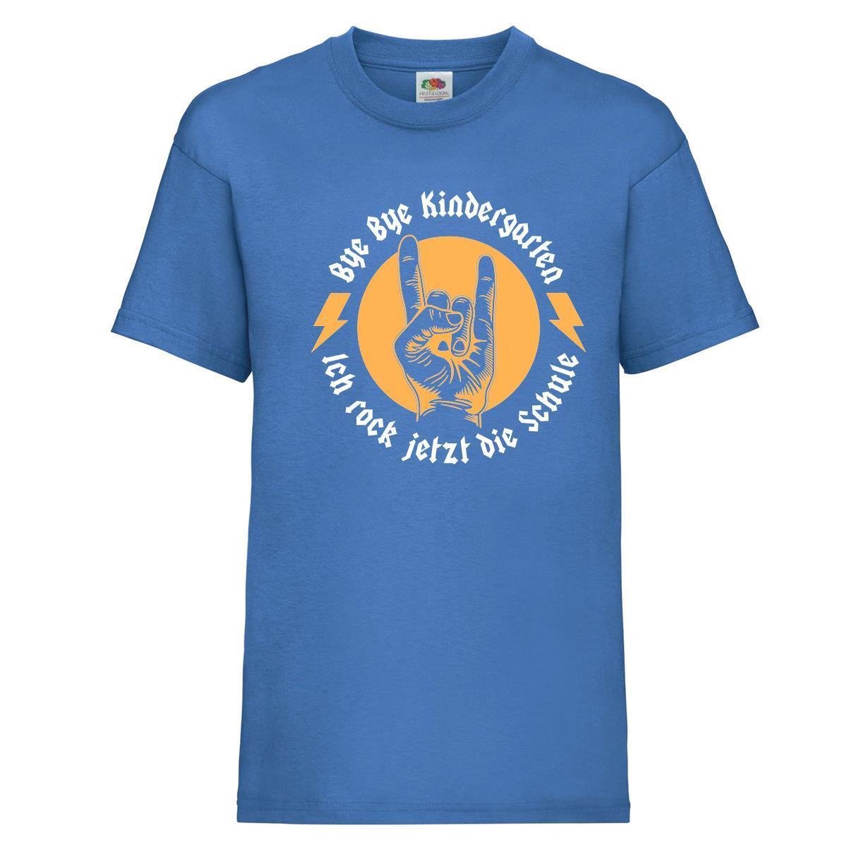 Kinder - Shirt Motiv \Ich rock jetzt die Schule\