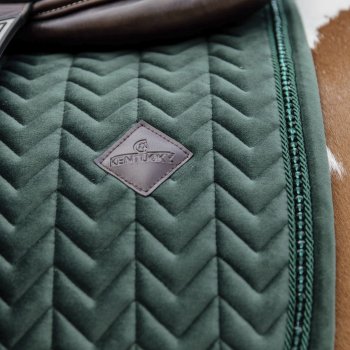 Kentucky Horsewear Schabracke VELVET PEARLS dunkelgrün