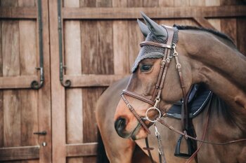 Kentucky Horsewear Fliegenhaube LONG STONE & PEARL