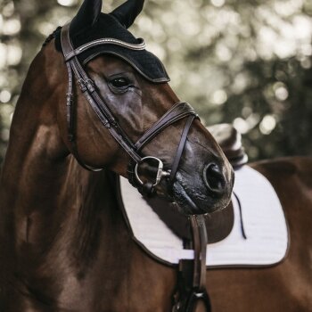 Kentucky Horsewear Fliegenhaube WELLINGTON LEATHER