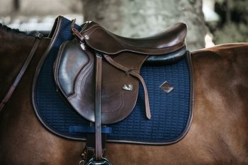 Kentucky Horsewear Schabracke COLOR EDITION LEATHER marineblau
