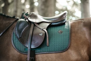 Kentucky Horsewear Schabracke COLOR EDITION LEATHER olivgrün