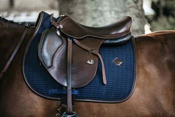 Kentucky Horsewear Schabracke COLOR EDITION LEATHER marineblau Pony