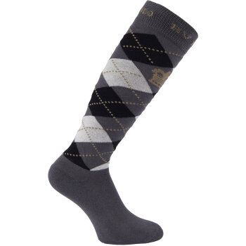 HV Polo Socken ARGYLE charcoal-black-taupe