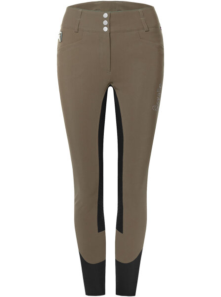 Cavallo Damen Reithose CAVALCELINE X GRIP taupe-graphite