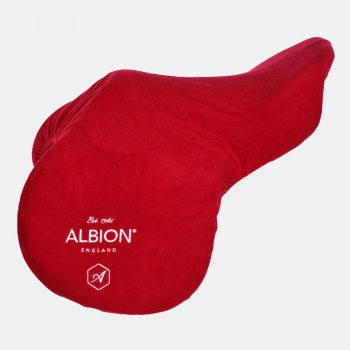 Albion Sattelschoner FLEECE rot